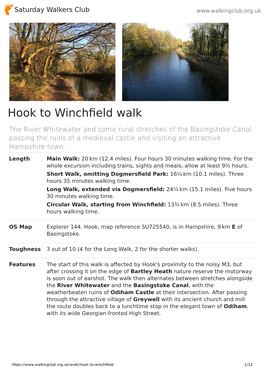Hook to Winchfield Walk