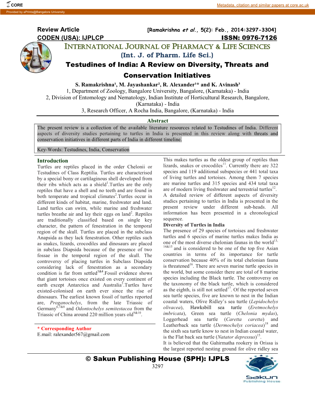 Testudines of India: a Review on Diversity, Threats and Conservation Initiatives S