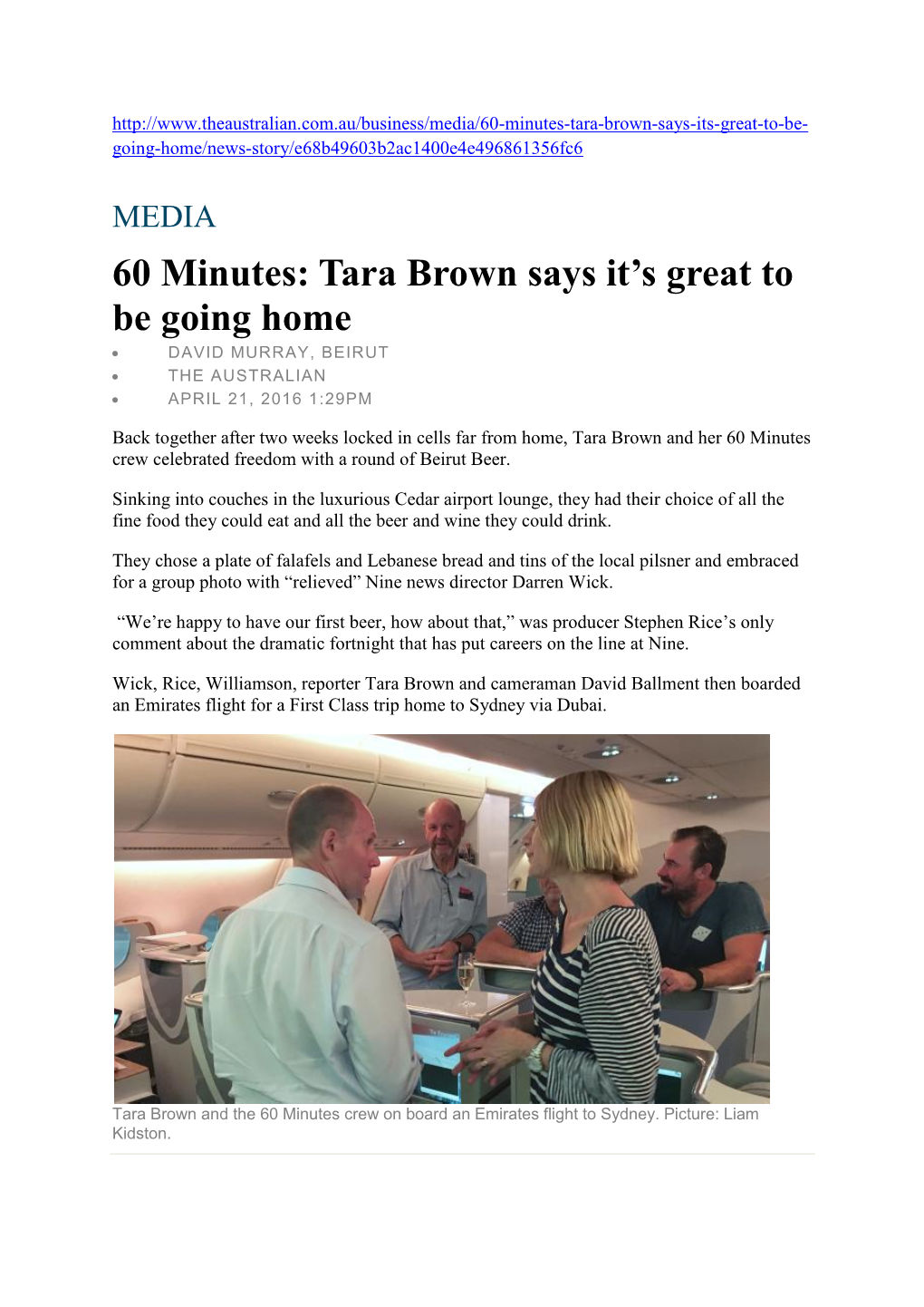 60 Minutes: Tara Brown Says It's Great to Be Going Home