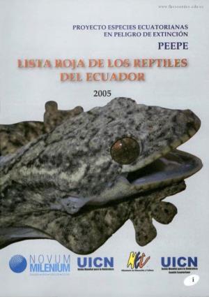 Lista Roja De Los Reptiles Del Ecuador 2005