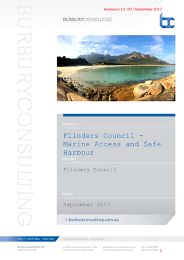 Flinders Council – Marine Access and Safe Harbour Final Report
