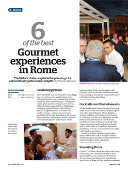 Gourmet Experiences in Rome