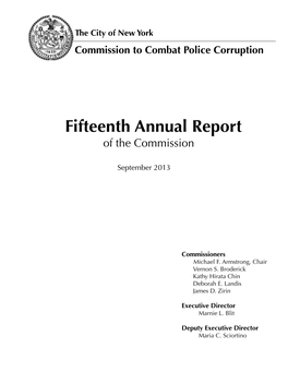 Fifteenth Annual Report of the Commission