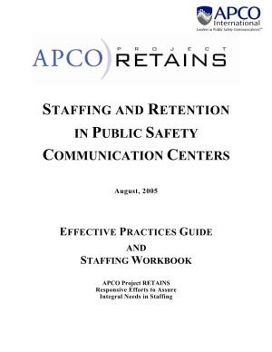 Staffing and Retention in Public Safety Communication Centers