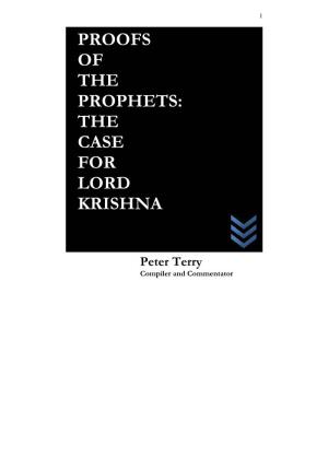 Proofs of the Prophets: the Case for Lord Krishna