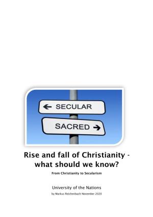 Rise and Fall of Chrisitanity