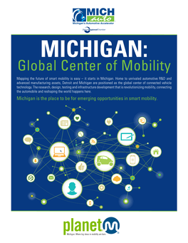 Global Center of Mobility Mapping the Future of Smart Mobility Is Easy – It Starts in Michigan