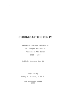 Strokes of the Pen Iv