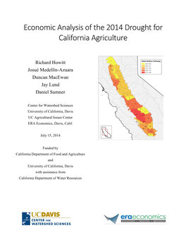 Economic Analysis of the 2014 Drought for California Agriculture