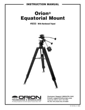 Orion® Equatorial Mount
