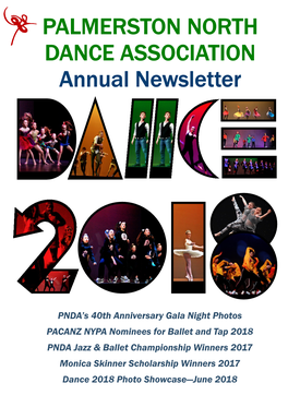 PALMERSTON NORTH DANCE ASSOCIATION Annual Newsletter