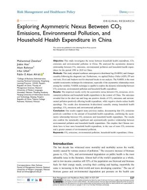 Exploring Asymmetric Nexus Between CO2 Emissions, Environmental Pollution, and Household Health Expenditure in China