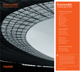Rautaruukki Annual Report 2007 Annual Report 2007