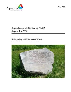 Surveillance of Site a and Plot M Report for 2016