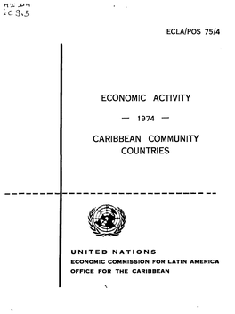 Economic Activity Caribbean Community Countries