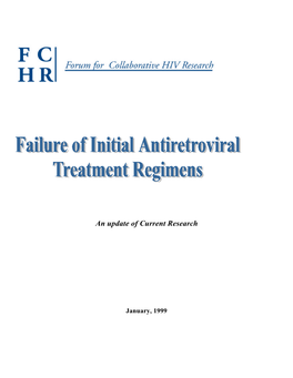Failure of Initial Antiretroviral Treatment Regimens