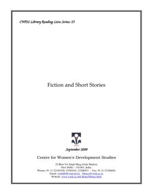 Fiction and Short Stories