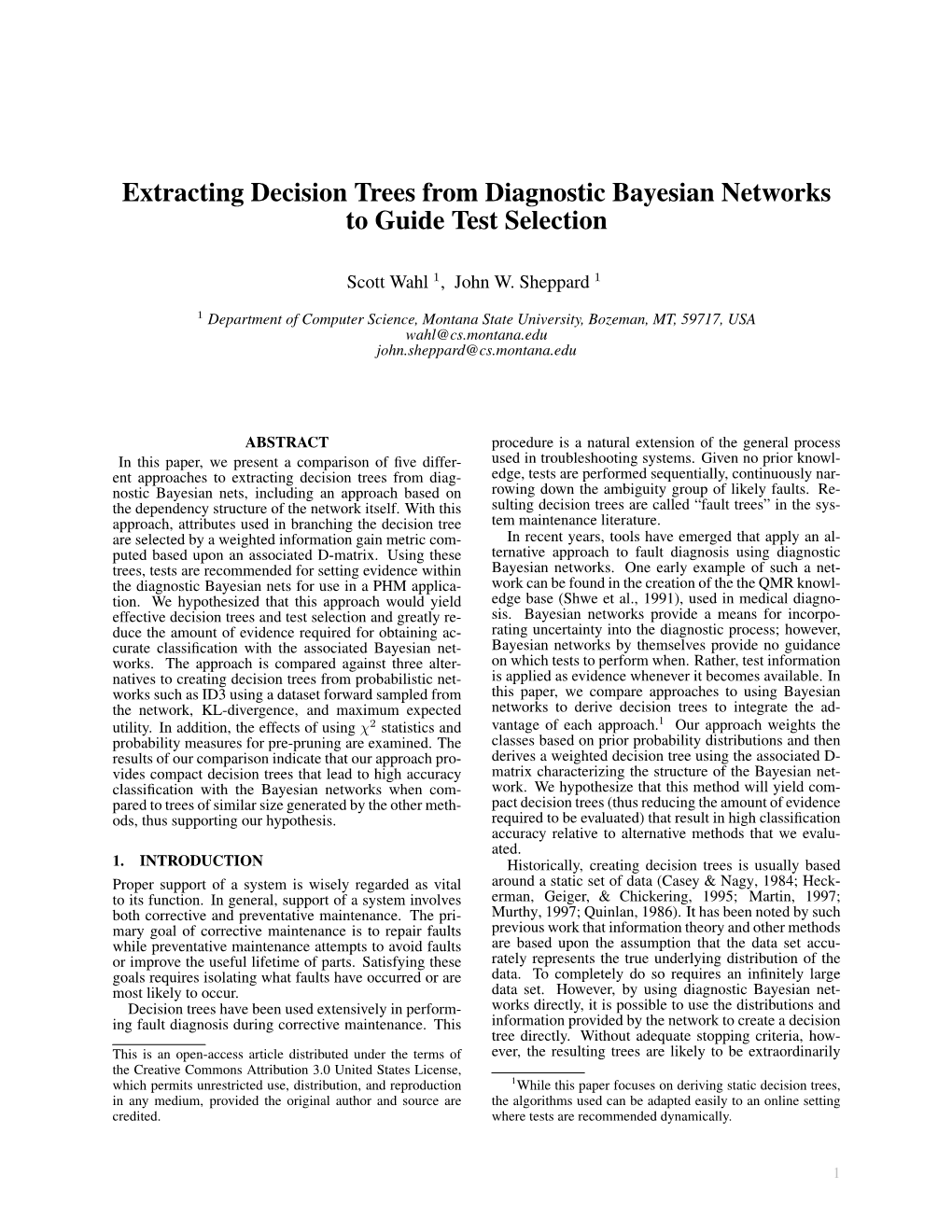 Extracting Decision Trees from Diagnostic Bayesian Networks to Guide Test Selection