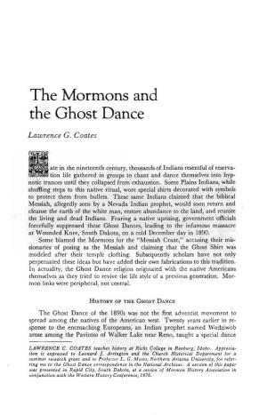 The Mormons and the Ghost Dance