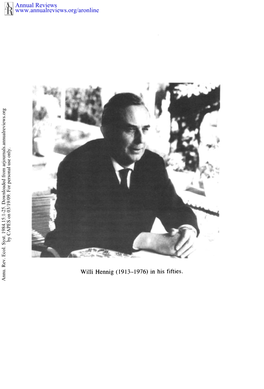 Willi Henning's Impact on Taxonomic Thought