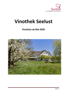 Vinothek Seelust