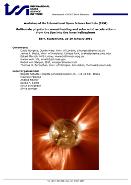 Multi-Scale Physics in Coronal Heating and Solar Wind Acceleration - from the Sun Into the Inner Heliosphere
