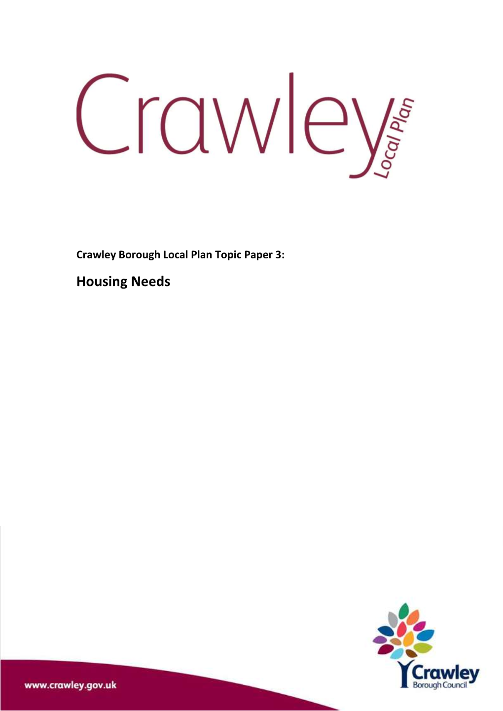 Crawley Borough Local Plan Topic Paper 3