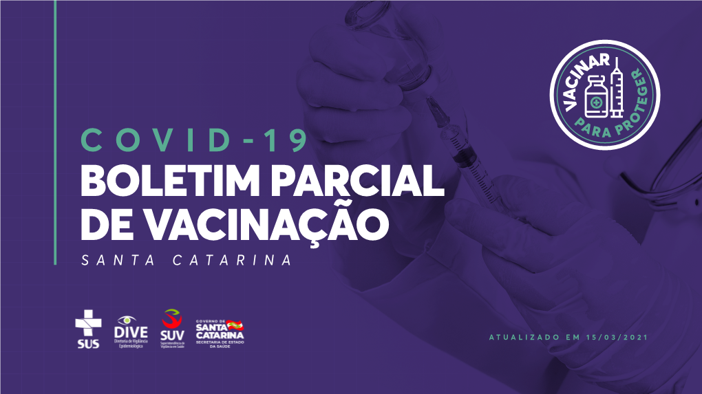 Balanço Parcial Da Vacinação Em SC – 15/03/2021
