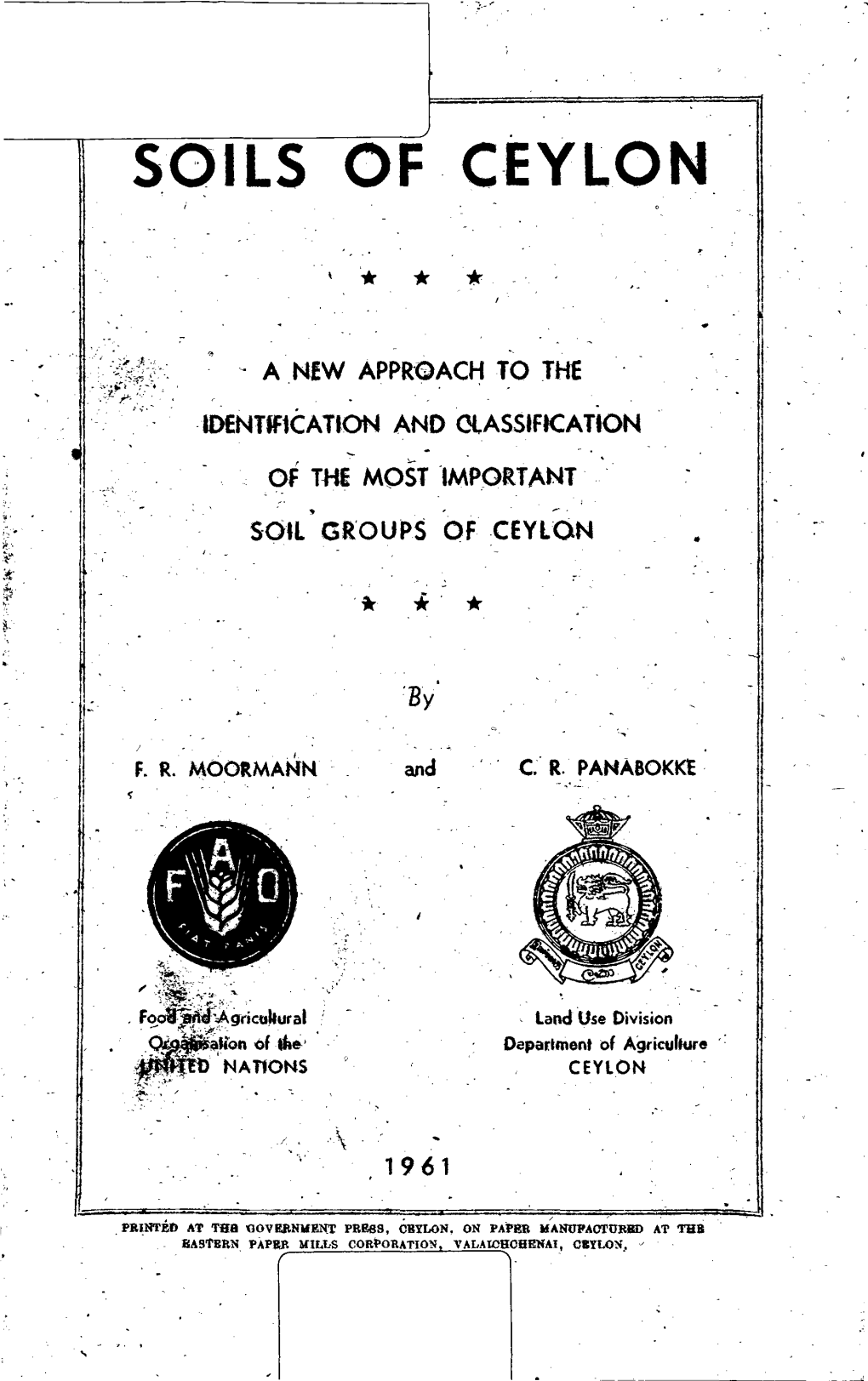 Soils of Ceylon