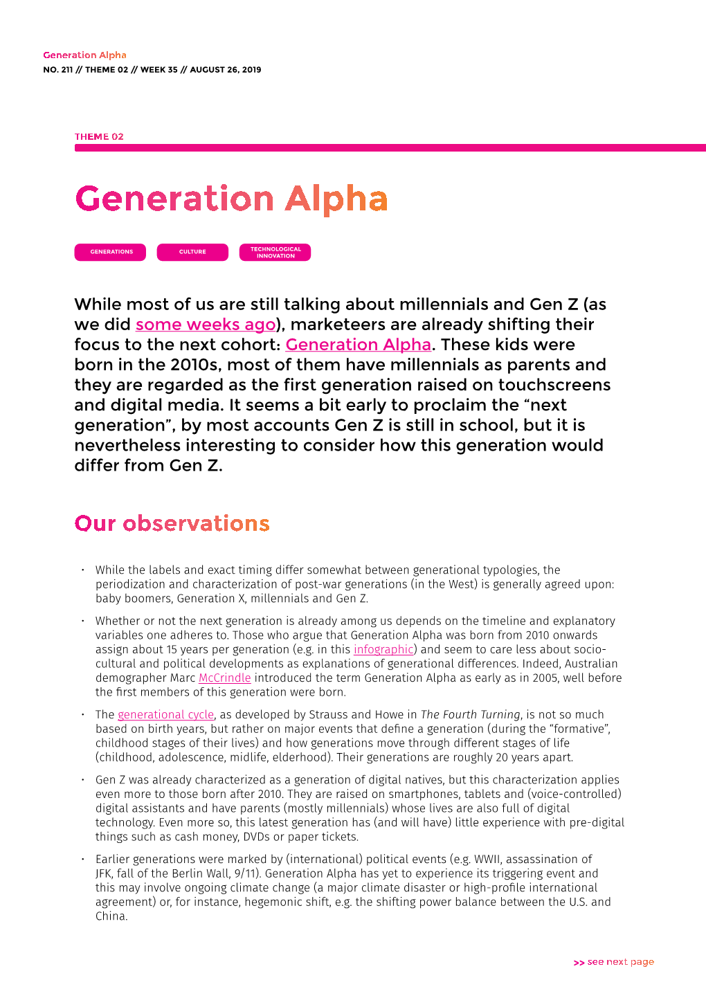 Generation Alpha NO