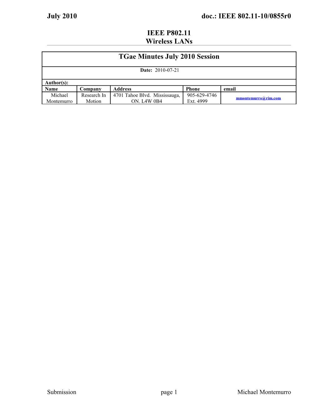 IEEE P802.11 Wireless Lans s15