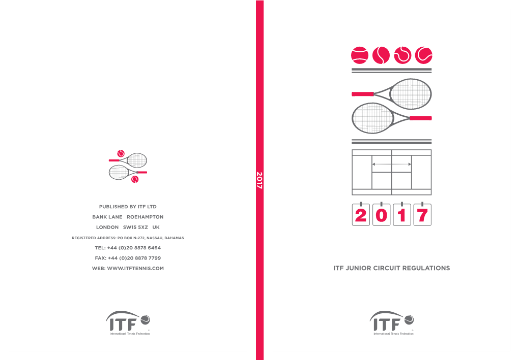 Itf Junior Circuit Regulations