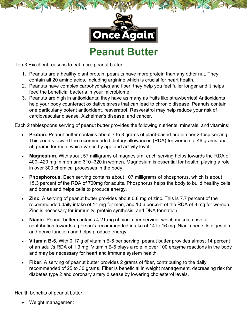 Peanut Butter