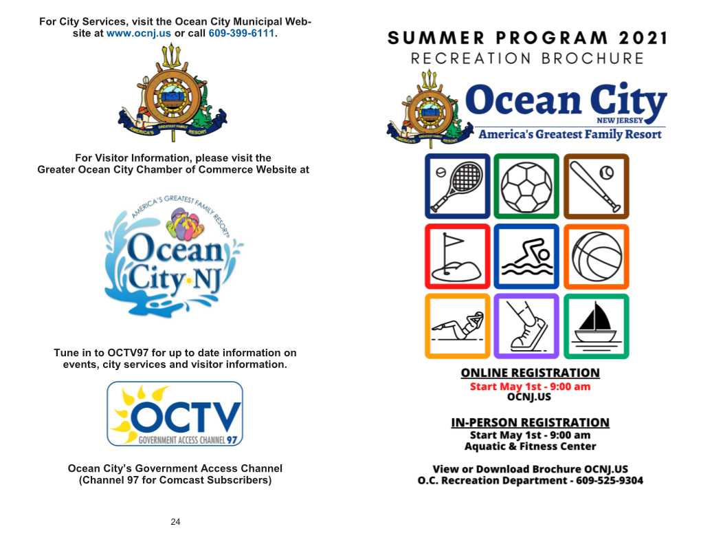 Summer Programs 2021 Recreation Brochure