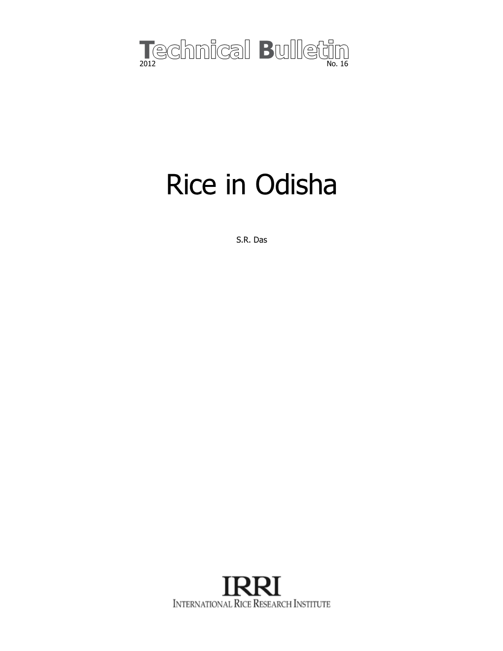 Rice in Odisha