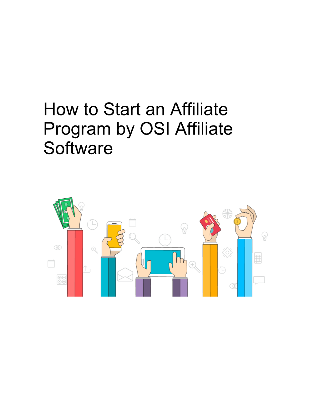 OSI Affiliate Software | How to Start an Affiliate Program (0/2)