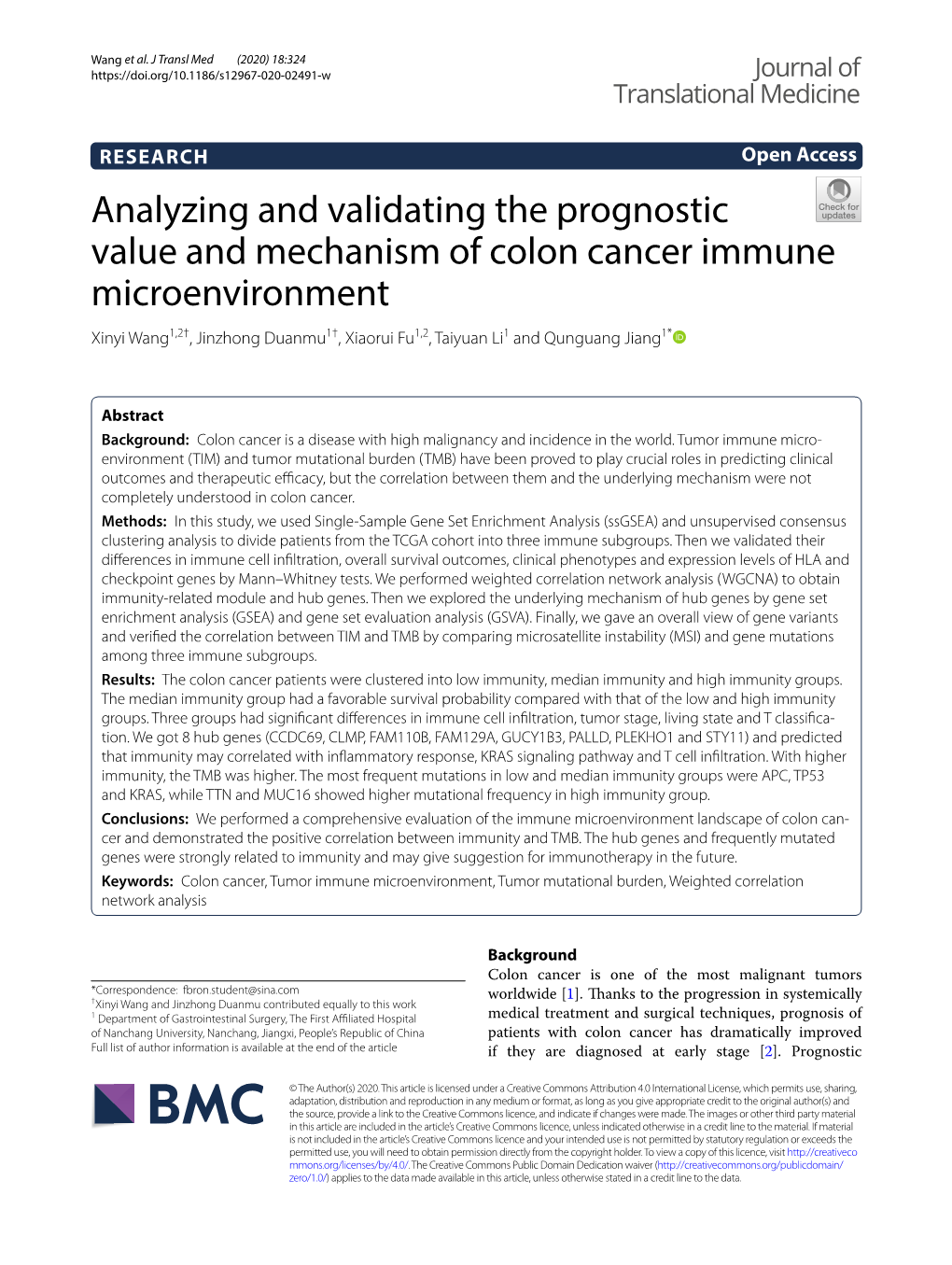 Analyzing and Validating the Prognostic Value and Mechanism Of