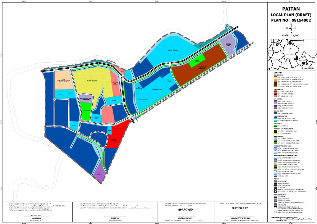 Paitan Local Plan (Draft) Plan No : 08154002