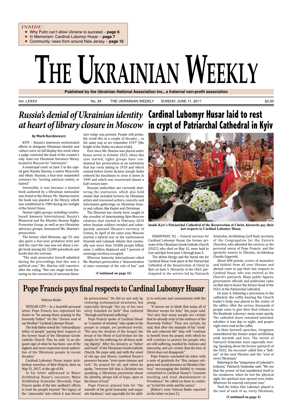 The Ukrainian Weekly, 2017