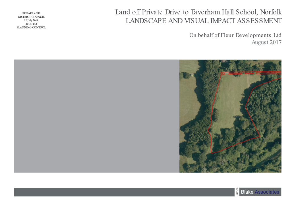 Land Off Private Drive to Taverham Hall School, Norfolk LANDSCAPE