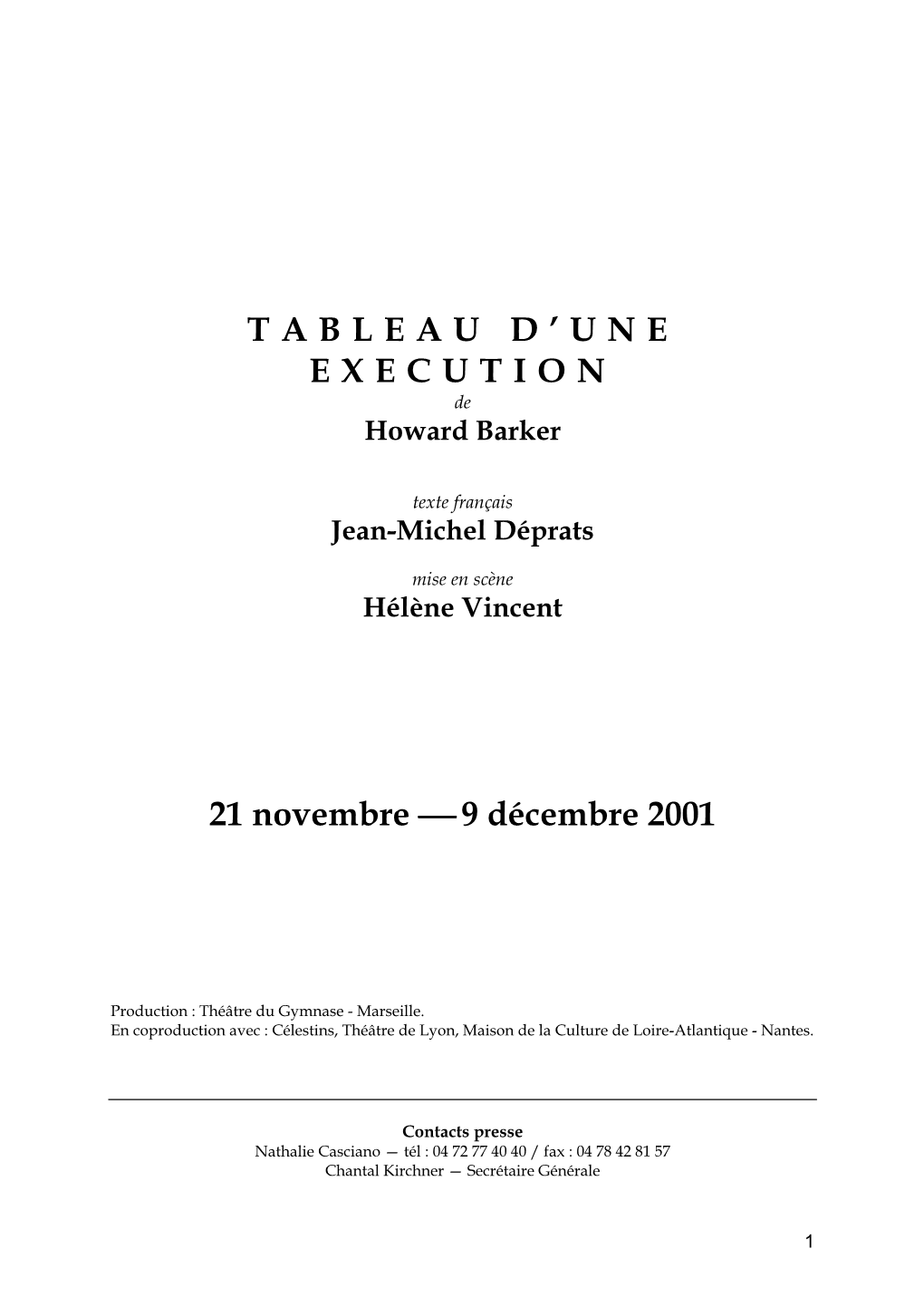 9 Décembre 2001