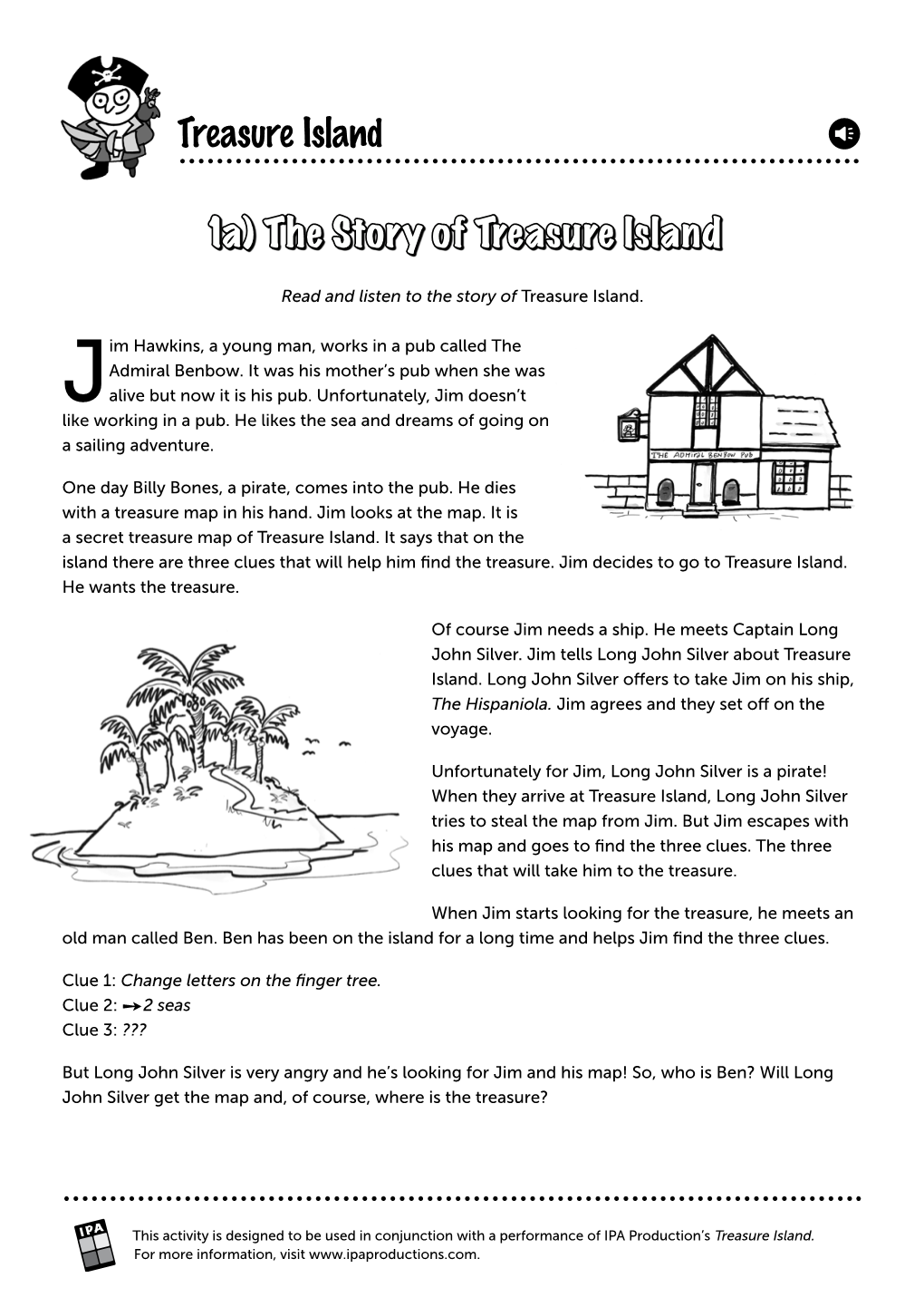 Treasure Island 1A) the Story of Treasure Island