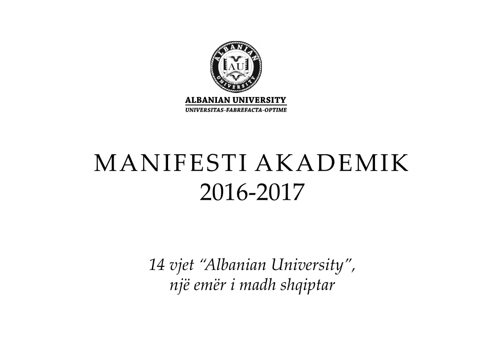 Manifesti Akademik 2016-2017