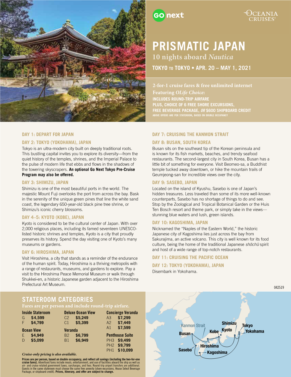 PRISMATIC JAPAN 10 Nights Aboard Nautica