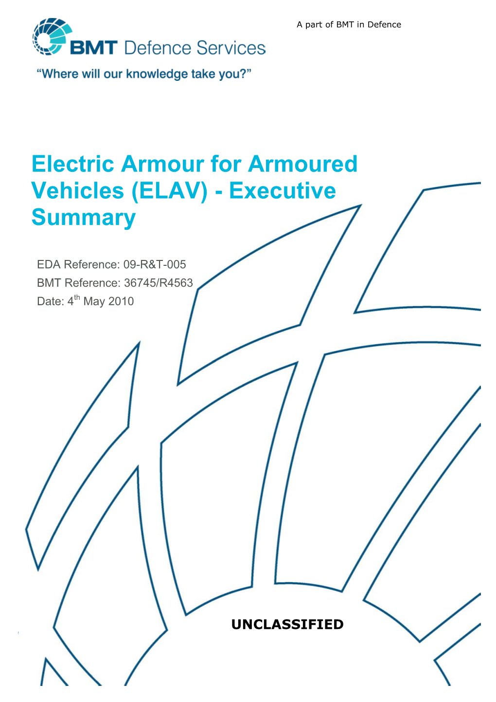 Electric Armour for Armoured Vehicles (ELAV) - Executive Summary