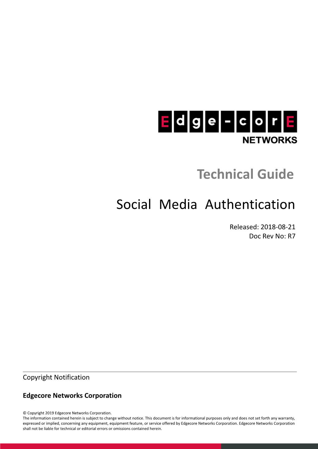 Social Media Authentication Technical Guide