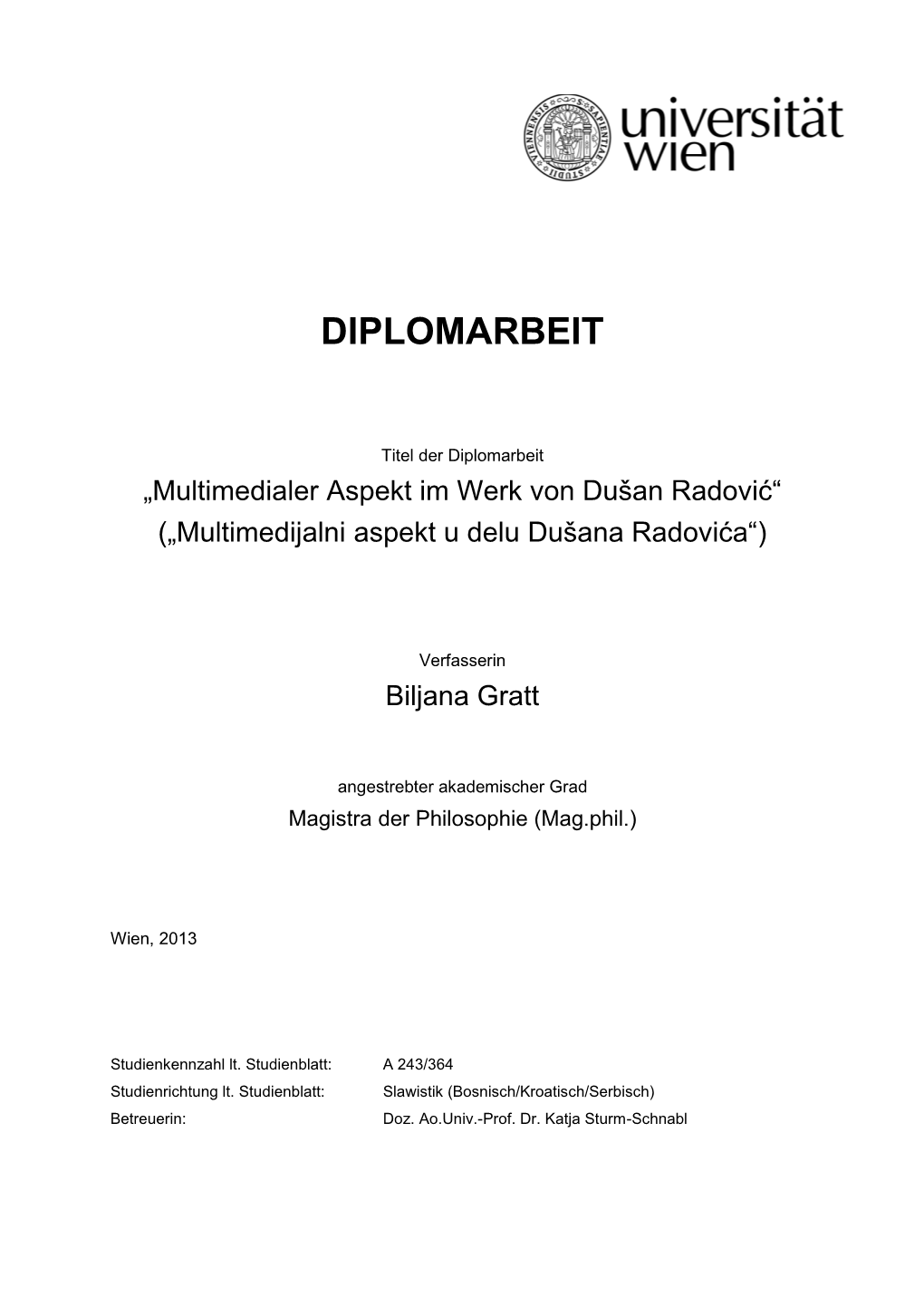 Diplomarbeit