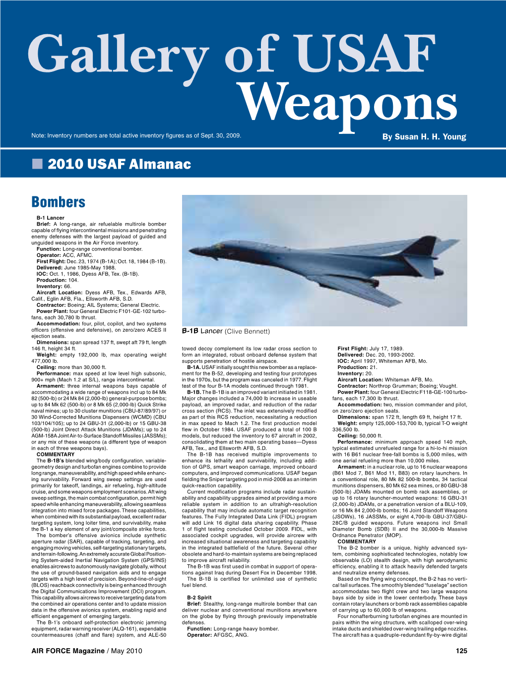 Gallery of USAF Weapons Note: Inventory Numbers Are Total Active Inventory Figures As of Sept