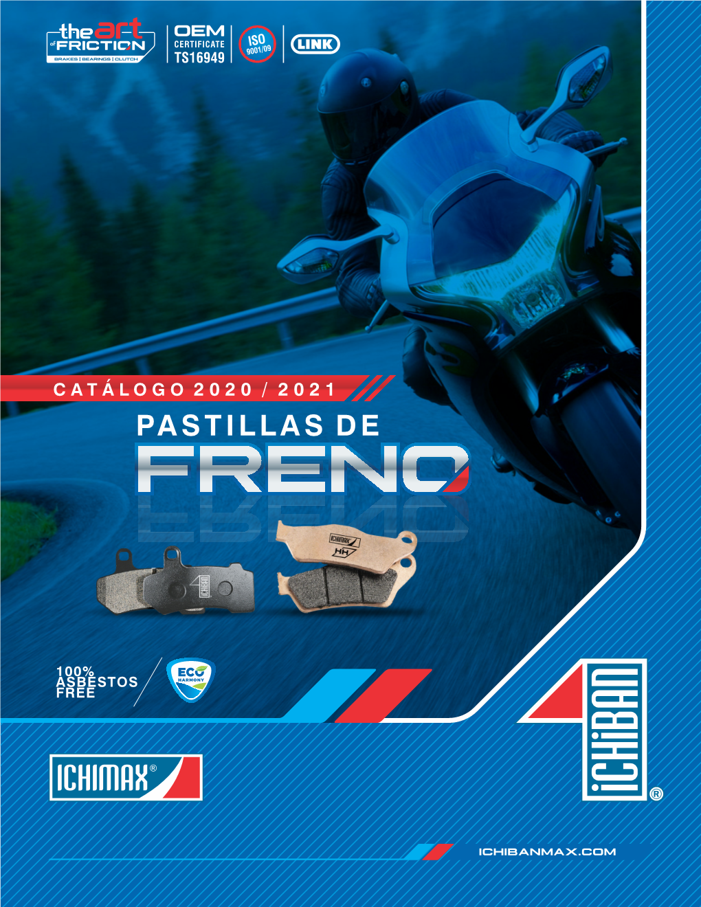 Catálogo De Pastillas De Freno Para Motocicleta ICHIBAN