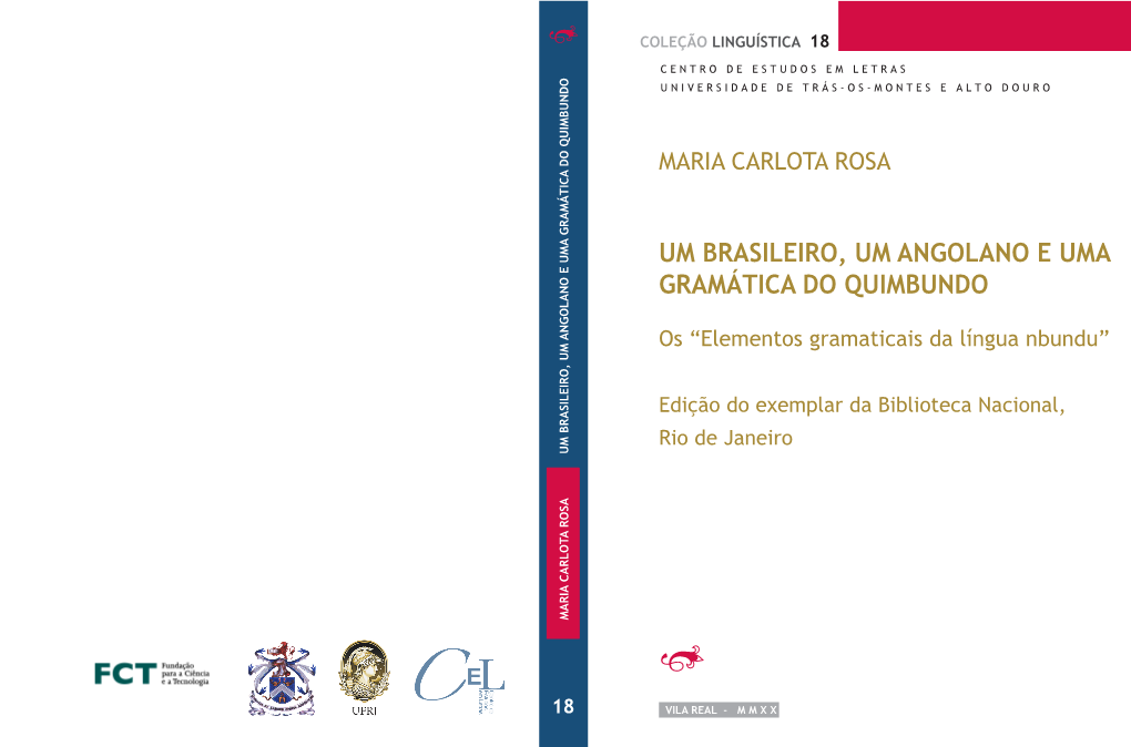 Um Brasileiro, Um Angolano E Uma Gramática Do Quimbundo